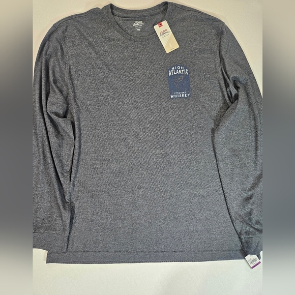Izod Saltwater Relaxed Fit T-Shirt Mens XXL Coastal‎ High Atlantic Whiskey Tee - Picture 1 of 8